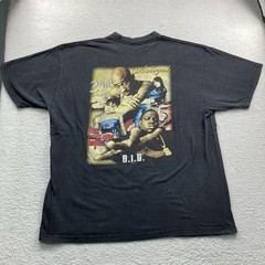 Vintage Tupac Biggie Smalls Aaliyah Lisa Lopez Rap Tee T Shirt Men XXL Black