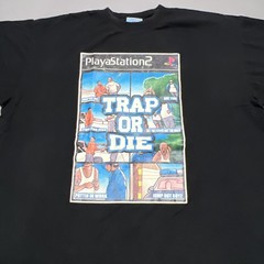 Russo Wear Jeezy Trap Or Die Shirt Men’s 2XL Black PlayaStation -5180