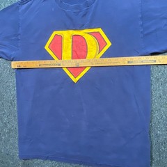 Discovery Channel Superdad T Shirt Large L Mens Blue Vintage Funny Graphic Tee