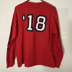 Drake Aubrey & The Three Migos 2018 Scorpion Tour Long Sleeve Shirt Red Large