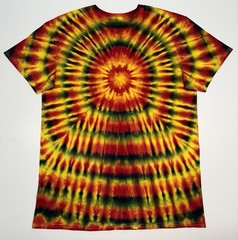 Gildan Tie Dye Adult Unisex T-Shirt Size Large Multicolor Hand Dyed Tee New