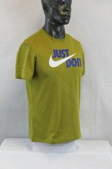 *RARE* Nike S/S NSW JUST DO IT SWOOSH T-SHIRT GREEN/MULTICOLOR AR5006-377