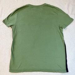 Nautica Men’s Colorblock Crew Neck Short Sleeve T-Shirt L Green Navy Gray Cotton