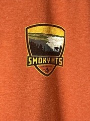 Ocean + Coast Shirt Mens Extra Large Rust Orange Graphic Smoky Mountains T-shirt