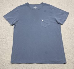 Birddogs Shirt Mens XL Blue Pocket Tagless Stretch Crewneck Tee Casual