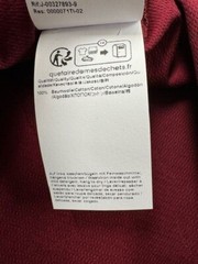 NEW-MEN’S HUGO BOSS T-SHIRT WITH MONOGRAM JACQUARD, #50503121, DARK RED $148.00