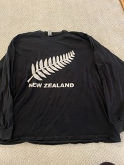 Vintage 2008 New Zealand Rugby Haka T-Shirt XL Black Kiwi Tees Graphic Rare#13