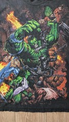 Rare Vintage Marvel Mad Engine World War Hulk T-Shirt Large