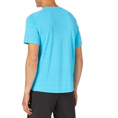 NIKE Miler Short Sleeve Running T-Shirt sz 2XL XX-Large Chlorine Blue Reflective