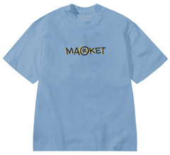 Chinatown Market Studios Smiley Doodle T-Shirt Dusk Blue Brand New Withtags