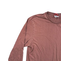 The North Face T Shirt Medium Men’s Brown Cotton Long Sleeve Walking Hiking