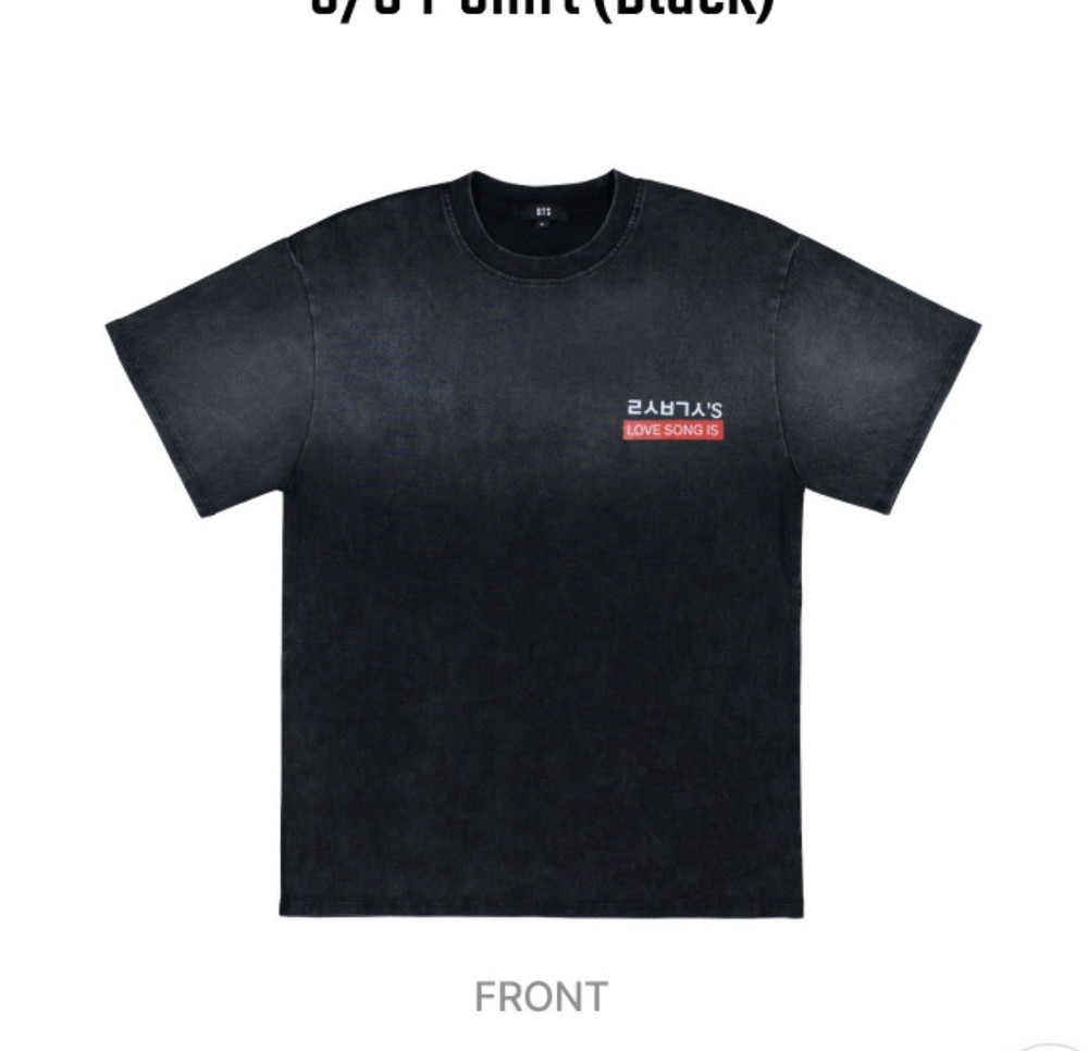Official bts pop up Vegas Arirang s/s t shirt (black) us exclusive SIZE XL