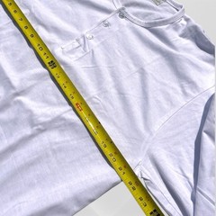 Vintage 50s Race Brand Henley Long Sleeve Shirt Republican Workwear White Sz 44