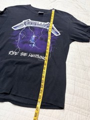 Vintage Single Stitch 1989/1987 Metallica Ride The Lightning T Shirt Men’s Large