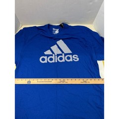Adidas Mens Go-To Tee Royal Blue Graphic Logo T-Shirt 2XL B289A