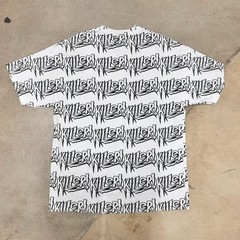 Famous Stars and Straps Killer All-Over Print T-Shirt White Black Size XL
