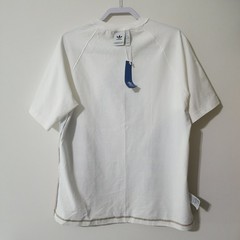 NWT Adidas Mens Originals Big Trefoil Out Color T-Shirt White/Team Royal Blue LG