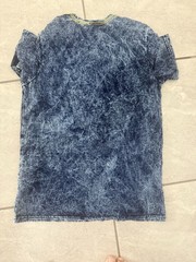 American Rag Cie Men’s M Blue Acid Wash Pocket Crew Neck Cotton Jersey T-Shirt