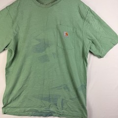 Carhartt T-Shirt Men’s L Loose Fit Green Short Sleeve Pocket Tee Workwear