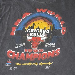 Rare Vintage 1991/92 Starter Chicago Bulls Champions T Shirt Size XL