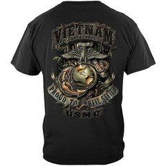 USMC Vietnam Veteran T-Shirt Marine Corps Military Tribute USA Patriotic Tee