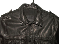 Men’s All Saints SECTION LEATHER SHIRT jacket overshirt M (ref103) £139.99!!!!!