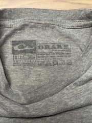 Drake Waterfowl Systems Hunting Gray Longsleeve Graphic T Shirt Size Medium