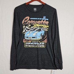 Chevrolet Corvette American Muscle Graphic Long Sleeve T-Shirt Men’s Size Med