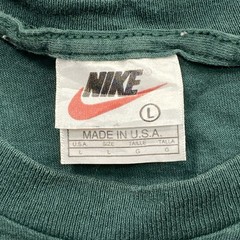 VTG Nike Swoosh Running Embroidered Logo Made In USA Sz L Distressed