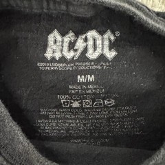 AC/DC Let There Be Rock Graphic T-Shirt Mens Medium Black Good Angus Young 2019