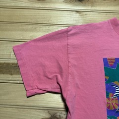 Vintage 1992 Perdido Beach Tropical Fish Dolphin Ocean Art Graphic T-Shirt Large