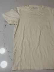 CityLab Stretch Slim Fit T-Shirt, Crew Neck, Off White Yellow XL Combed Cotton