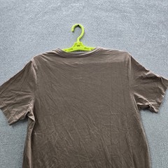 Jordan Men Shirt L Brown Embroidered Jumpman Logo Short Sleeve