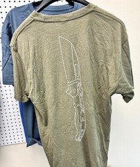 Demko Knives T-Shirt, Short Sleeve, Olive Drab, LARGE NEW