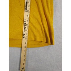 Old Navy Mens XL Soft-Washed Raglan Baseball Tee Mustard Yellow Charcoal Grey