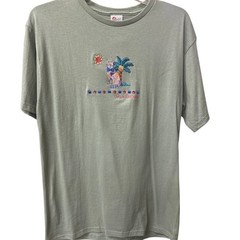 AristoKatz Palm Springs Cat Embroidered Tee Medium NWT Vintage