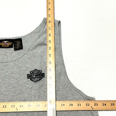 Harley Davidson Motorcycle Tank Top Mens XL Gray Sleeveless Biker Cotton Rayon