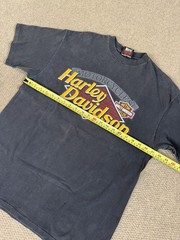Vintage Harley Davidson Single Stitch Double Sided T-Shirt 1993 Georgia Size L