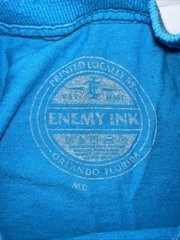 Enemy Ink Solar Bears Hockey Unisex Adult Medium Made in Orlando Blue T-shirt