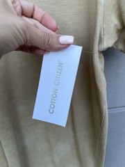 Cotton Citizen Presley Tee Vintage Cashew Sz L NWT Light Weight Jersey Cotton