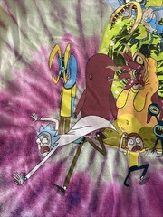 Rick And Morty Adult Swim Ripple Junction￼2019 T-shirt Size Large Tee Tie Dye