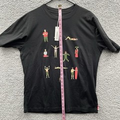 Curative x Manikan Short Sleeve T Shirt Black Size L Chill Vibes Yoga Surf NWT