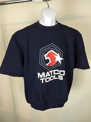 Matco Tools Short Sleeve Dark Blue Sweat Shirt Meds & Lgs Available NIP Rare