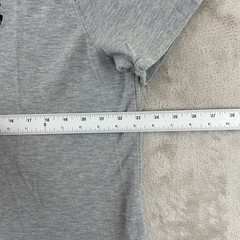 Polo Ralph Lauren T Shirt Men XL Grey Contrast Collar Short Sleeve Blue Pony