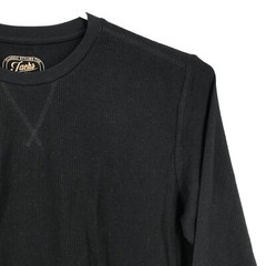 Jachs Shirt Mens XL Extra Large Long Sleeve Thermal Waffle Casual Sleep Black