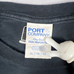 Port & Company Mtv Music Television T Shirt Men XL Black Cotton Logo Print Retro
