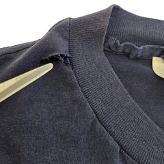 Vintage 80s Grunge Tee Navy Blue Single‑Stitched Ultra Soft T-Shirt Size XL