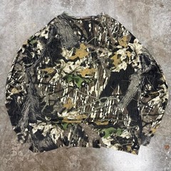 Vintage 90s Mossy Oak Single Stitch Camo Long Sleeve Shirt Size L