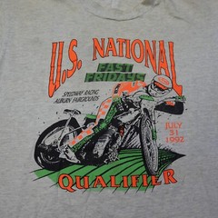 Vintage 1992 Fast Fridays Speedway Motorcycle Racing Shirt SMALL US National **