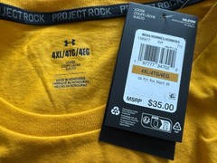 Under Armour Project Rock RSPCT Men’s Sz M/ L / 4XL Short Sleeve Gym T-Shirt New